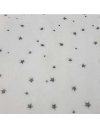 Pijama para perro de felpa beige con estrellas grises