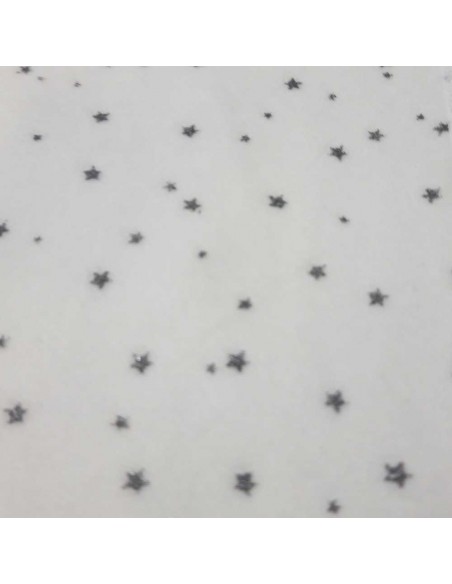 Pijama para perro de felpa beige con estrellas grises