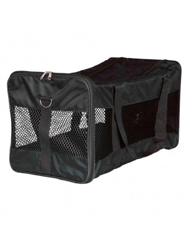 Bolsa para transporte de perros y gatos en nylon negro modelo Ryan