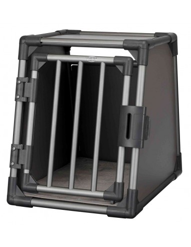 Transportín para perros de aluminio estable, seguro y muy silencioso