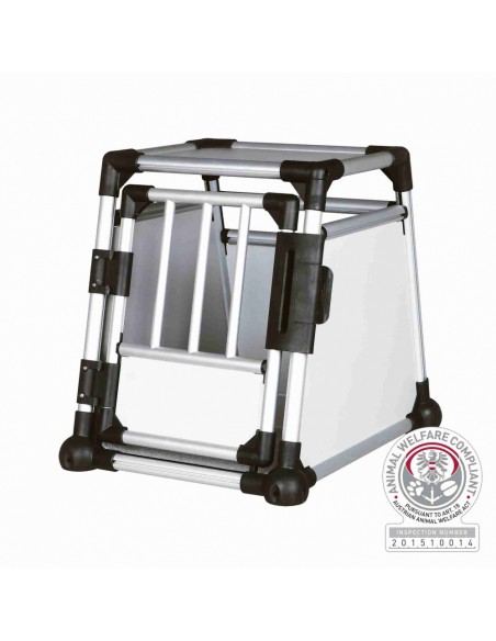 Transportín de perro para coche de aluminio
