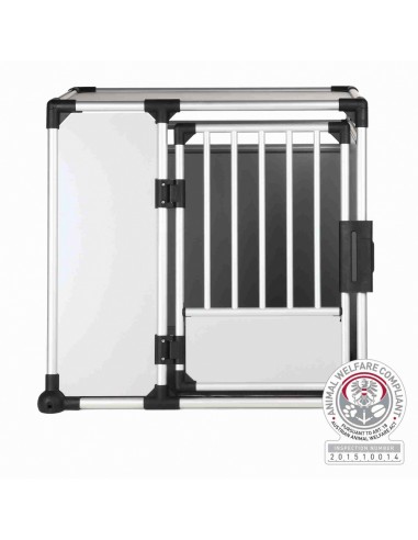 Transportín de perro para coche de aluminio