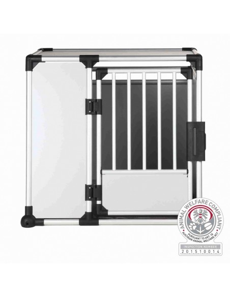 Transportín de perro para coche de aluminio