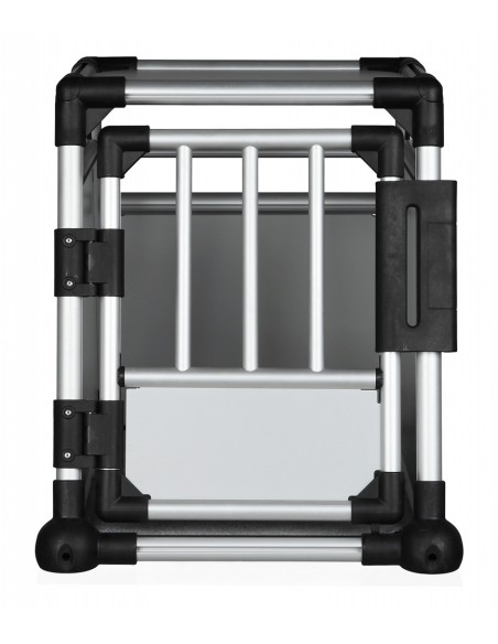 Transportín de perro para coche de aluminio