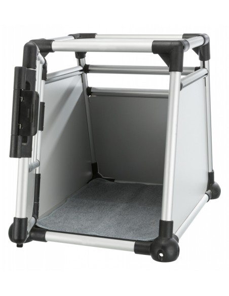 Transportín de perro para coche de aluminio