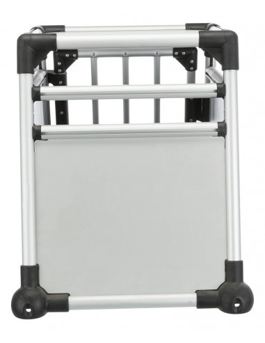 Transportín de perro para coche de aluminio