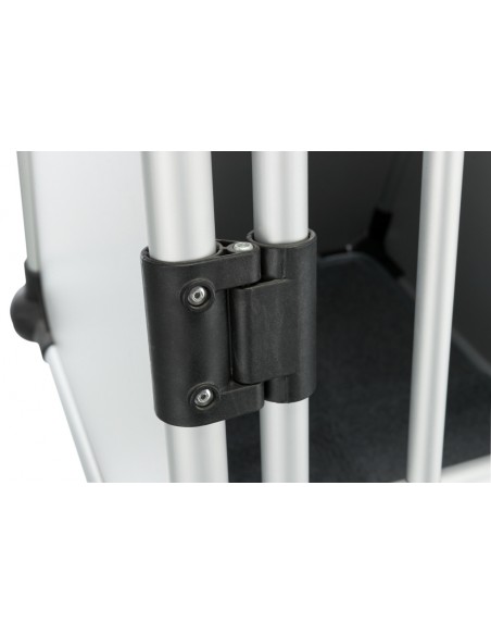 Transportín de perro para coche de aluminio