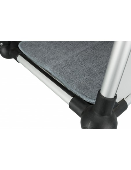 Transportín de perro para coche de aluminio