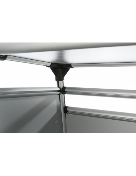 Transportín de perro para coche de aluminio