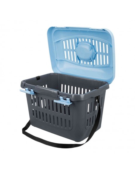 Transportín para gatos de plástico con apertura superior