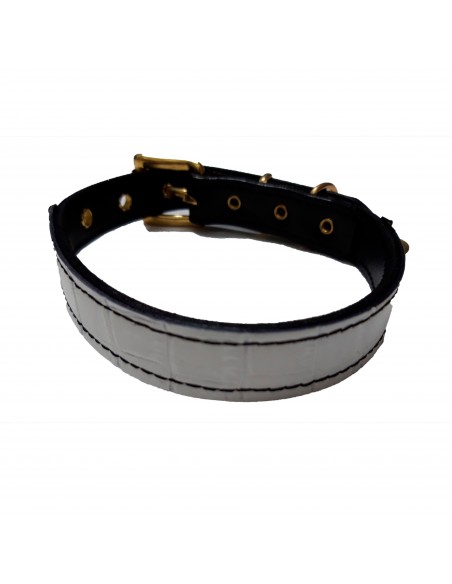 Collar de piel Doble Blanco de Lucas & Lola