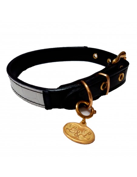 Collar de piel Doble Blanco de Lucas & Lola