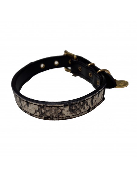 Collar de piel Serpiente claro de Lucas & Lola