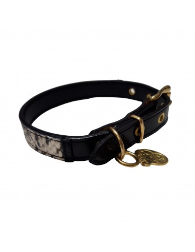 Collar de piel Serpiente claro de...