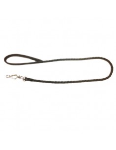 Correa para perro piel natural trenzada