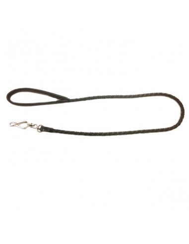 Correa para perro piel natural trenzada