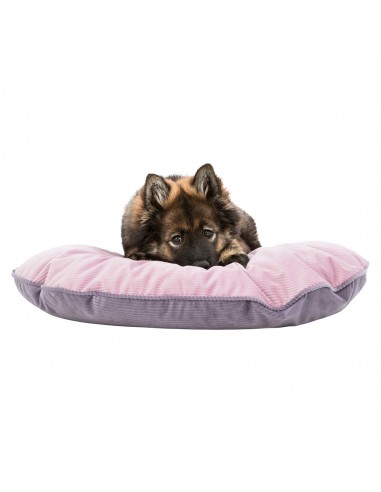 cama perro rosa y lila