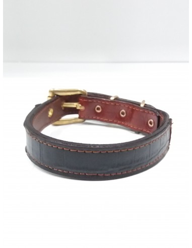 Collar de piel Doble Marrón Noche de...