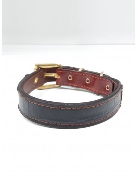 Collar de piel Doble Marrón Noche de Lucas & Lola