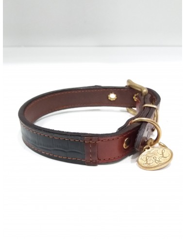 Collar de piel Doble Marrón Noche de...