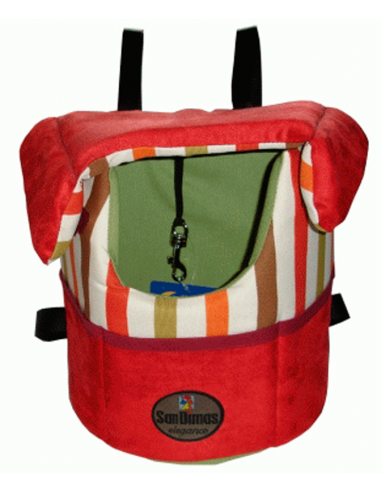 mochila para perro modelo burdeos