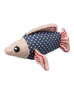 juguete gato pez tejido