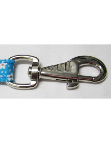 Correa para perro de tela rosa con...