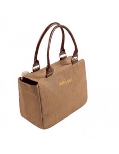 bolso perro beige