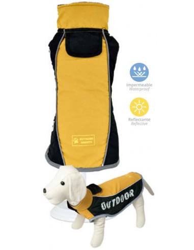 Chaqueta para perro modelo  outdoor mostaza