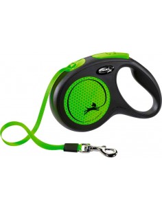Correa para perro FLEXI neon verde