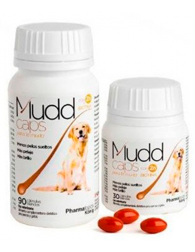 mudd capsulas muda pelo perro y gato