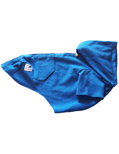 Sudadera para galgo color azul