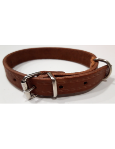 collar piel perro mini