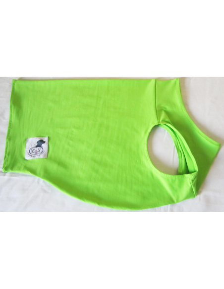 Peto para galgo en lycra verde pistacho