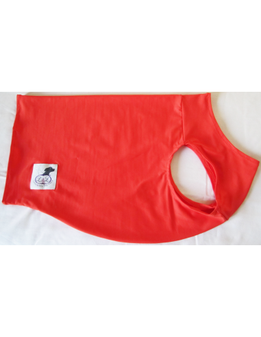 Peto para galgo en lycra coral
