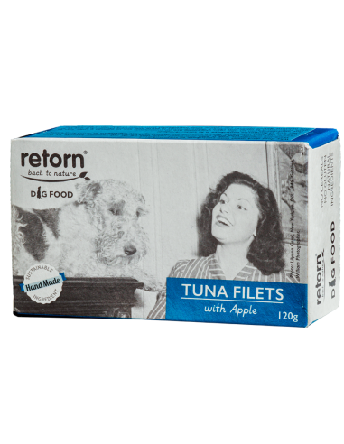 Lata comida perro Retorn aun manzanas