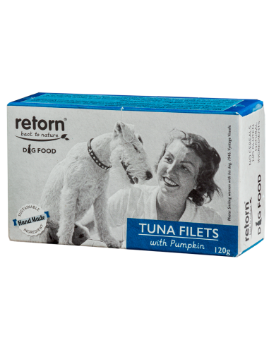 Lata comida perro Retorn atun calabaza