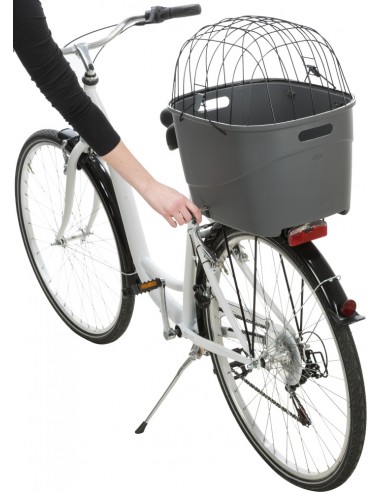 Cesta trasera para llevar perro en bicicleta