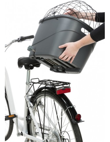 Cesta trasera para llevar perro en bicicleta