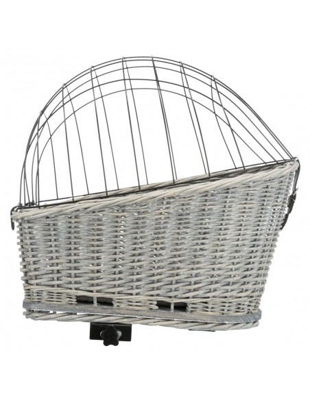 Cesta mimbre para llevar perro en bicicleta