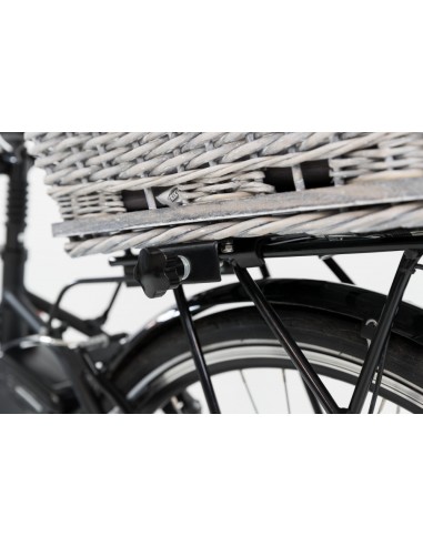 Cesta mimbre para llevar perro en bicicleta