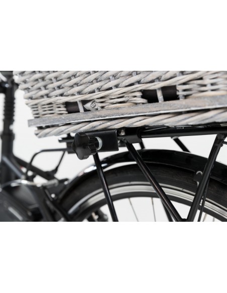 Cesta mimbre para llevar perro en bicicleta