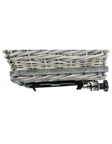 Cesta mimbre para llevar perro en bicicleta