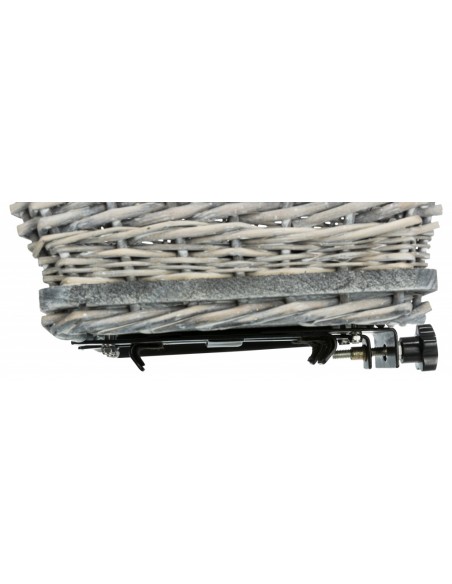 Cesta mimbre para llevar perro en bicicleta