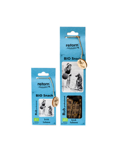 snack bio de salmon para perro