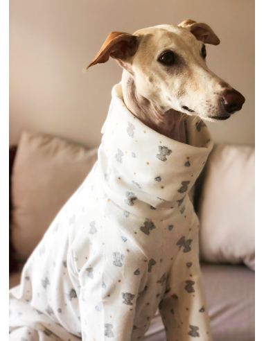 Pijama para galgo modelo elefantes