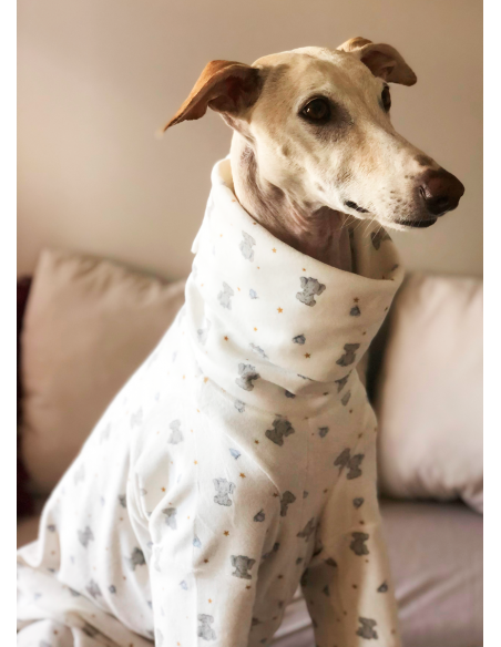 Pijama para galgo modelo elefantes