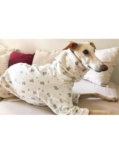 Pijama para galgo modelo elefantes