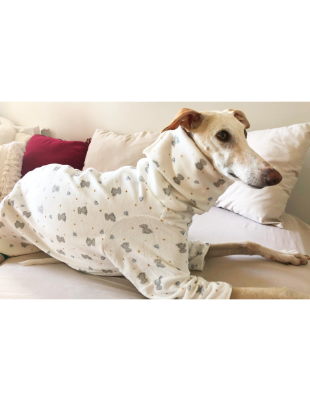 Pijama para galgo modelo elefantes