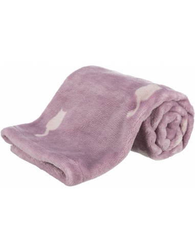 manta para perro o gato color malva